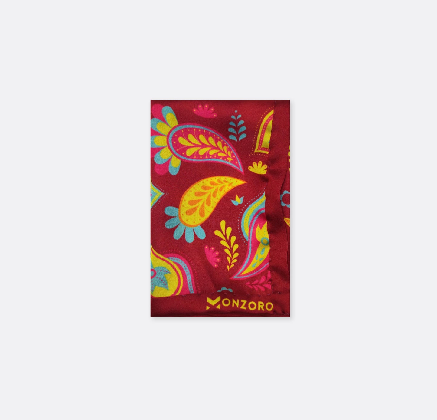 Paisley Shape Silk Pocket Square