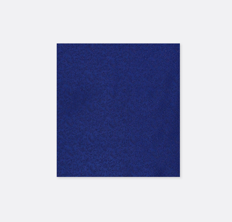 Navy Blue Self Tie & Pocket Square Set