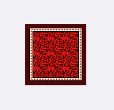Red Velvet - Silk Pocket Square by Monzoro
