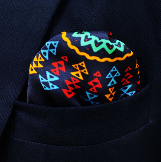Truck Art Ethnic Silk Pocket Square by Monzoro – view 2