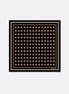 Black & Gold Reversible Silk Pocket Square by Monzoro