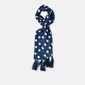 Navy Polka - Silk Men Scarf by Monzoro