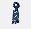 Navy Polka - Silk Men Scarf by Monzoro