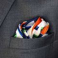 Techno Illusion – Silk Pocket Square by Monzoro – view 6