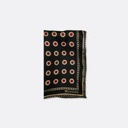 Black & Gold Reversible Silk Pocket Square by Monzoro – view 2