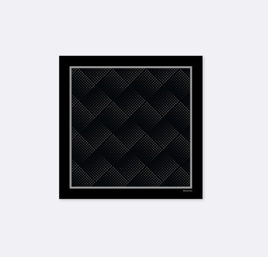 Seamless Geometric Dotted - Silk Pocket Square by Monzoro