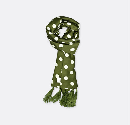 Forest Polka - Silk Men Scarf by Monzoro