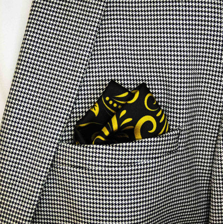 Chinese Floral Art – Silk Pocket Square by Monzoro – view 6