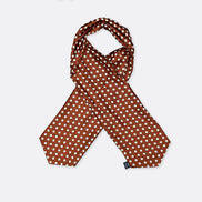 Copper Base Polka Silk Ascot by Monzoro – view 3