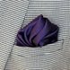 Dark Mauve Solid Silk Pocket Square by Monzoro – view 4