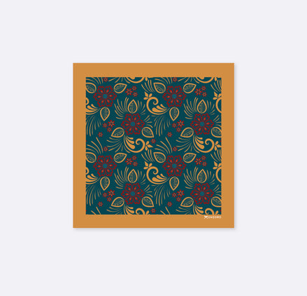 Garden of Eve Silk Pocket Square by Monzoro