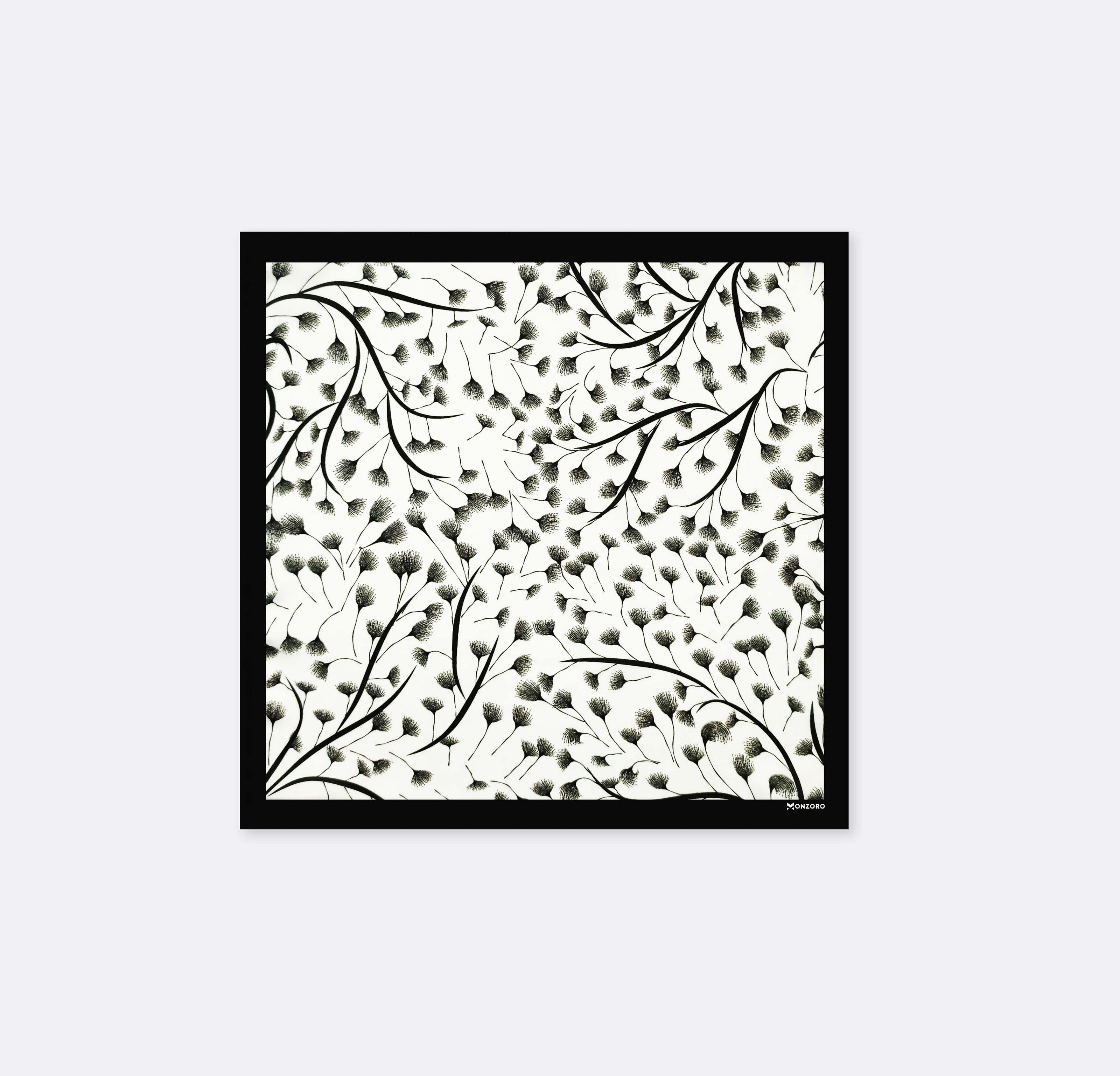 Modern Floral - Silk Pocket Square by Monzoro