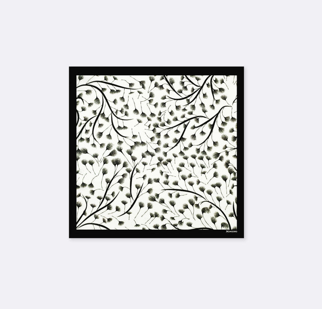 Modern Floral - Silk Pocket Square by Monzoro
