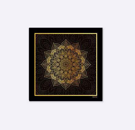 Gold Ornamental - Silk Pocket Square by Monzoro