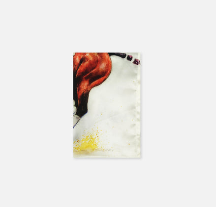 Polo Player Printed Rider - Silk Pocket Square by Monzoro – view 2