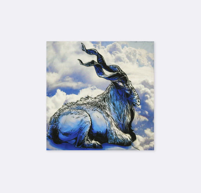 Markhor - Silk Pocket Square by Monzoro