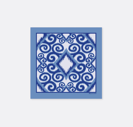 Seamless Hand Drawn Pattern - Silk Pocket Square