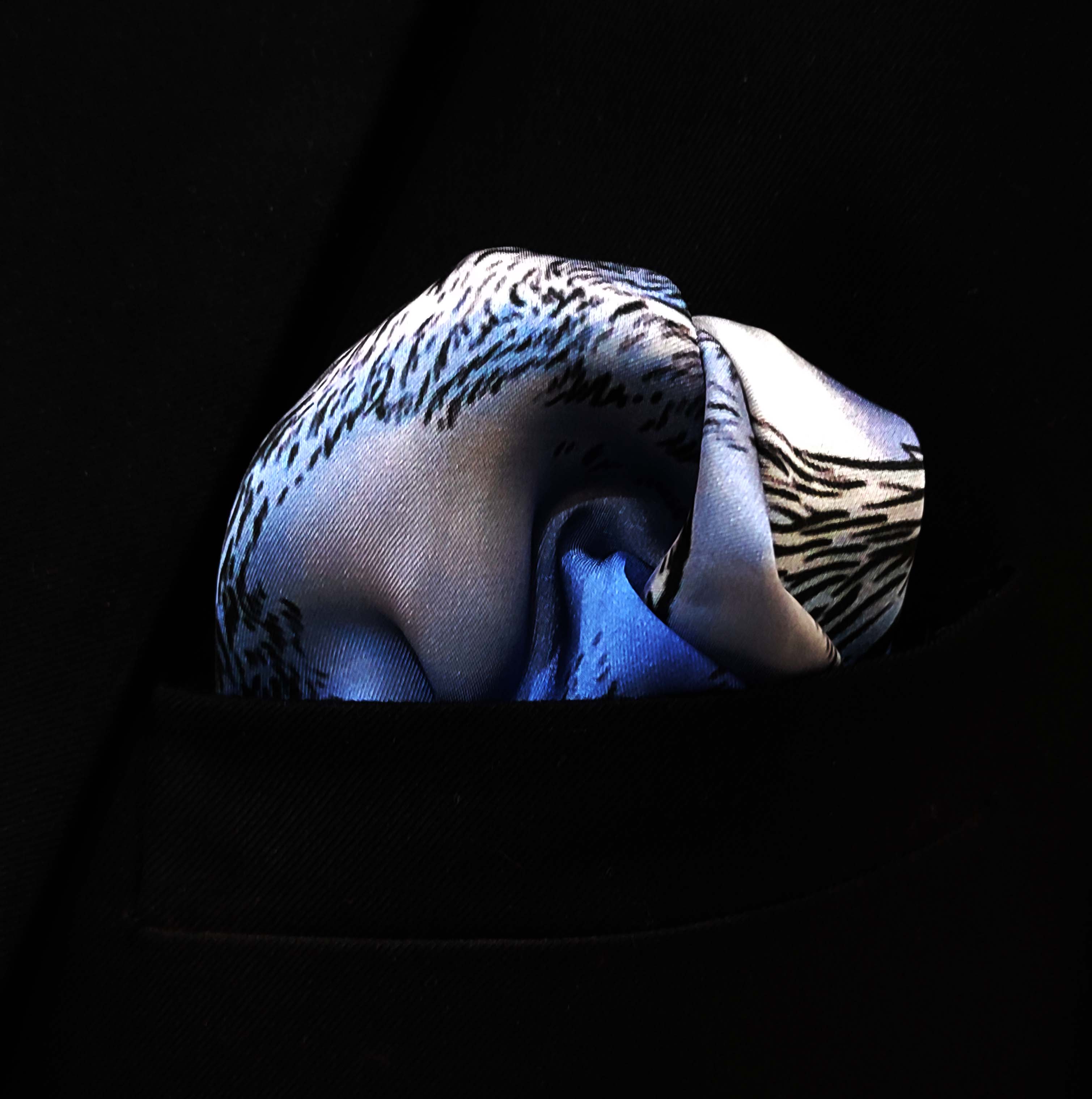 Markhor - Silk Pocket Square by Monzoro – view 4