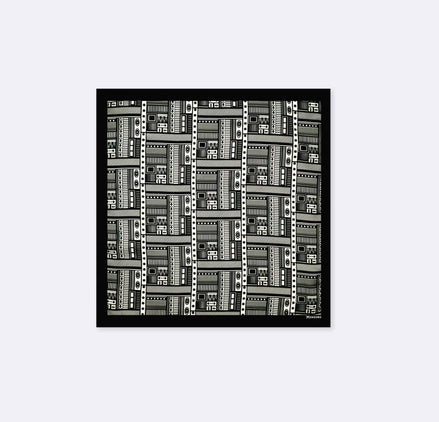 Rectangular Strips - Silk Pocket Square by Monzoro