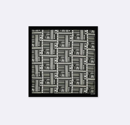 Rectangular Strips - Silk Pocket Square by Monzoro
