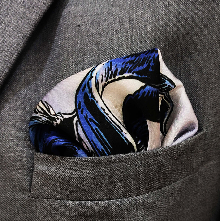 Markhor - Silk Pocket Square by Monzoro – view 5