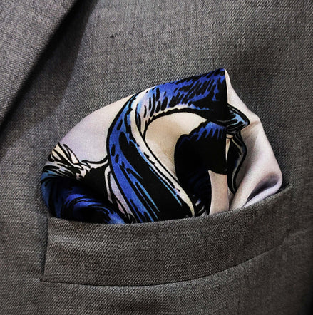 Markhor - Silk Pocket Square by Monzoro – view 5