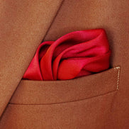 Bordeaux Wine Solid - Silk Pocket Square by Monzoro – view 7