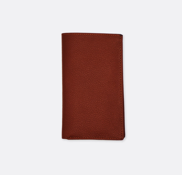 Brown - Cow Skin Leather - Passport Wallet