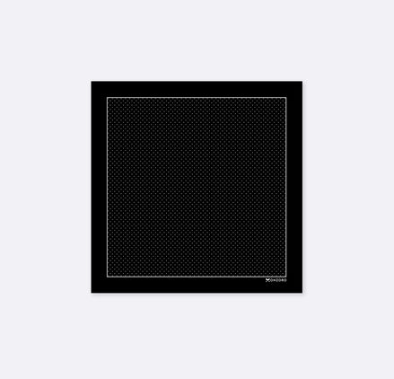 Black Dot Polka - Silk Pocket Square by Monzoro