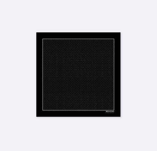 Black Dot Polka - Silk Pocket Square by Monzoro