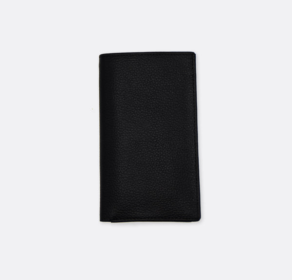 Black - Cow Skin Leather - Passport Wallet