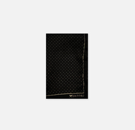 Black Dot Polka - Silk Pocket Square by Monzoro – view 2
