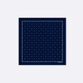 Blue Multi Dotted Silk Pocket Square by Monzoro