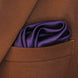 Dark Mauve Solid Silk Pocket Square by Monzoro – view 5