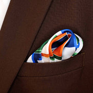 Techno Illusion – Silk Pocket Square by Monzoro – view 7