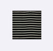 Black with White Stripes - Silk Men Pocket Square by Monzoro