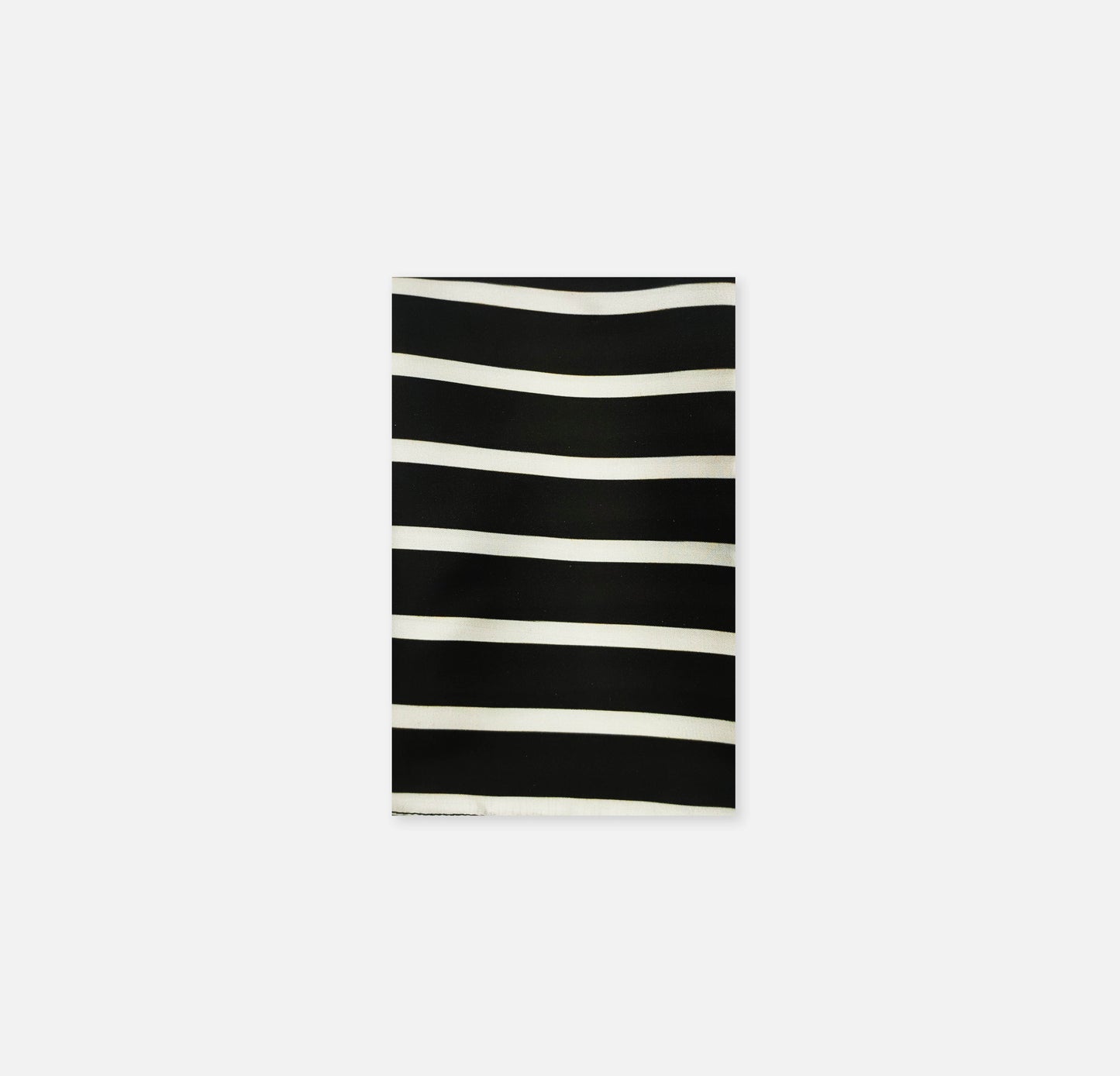 Black with White Stripes - Silk Men Pocket Square