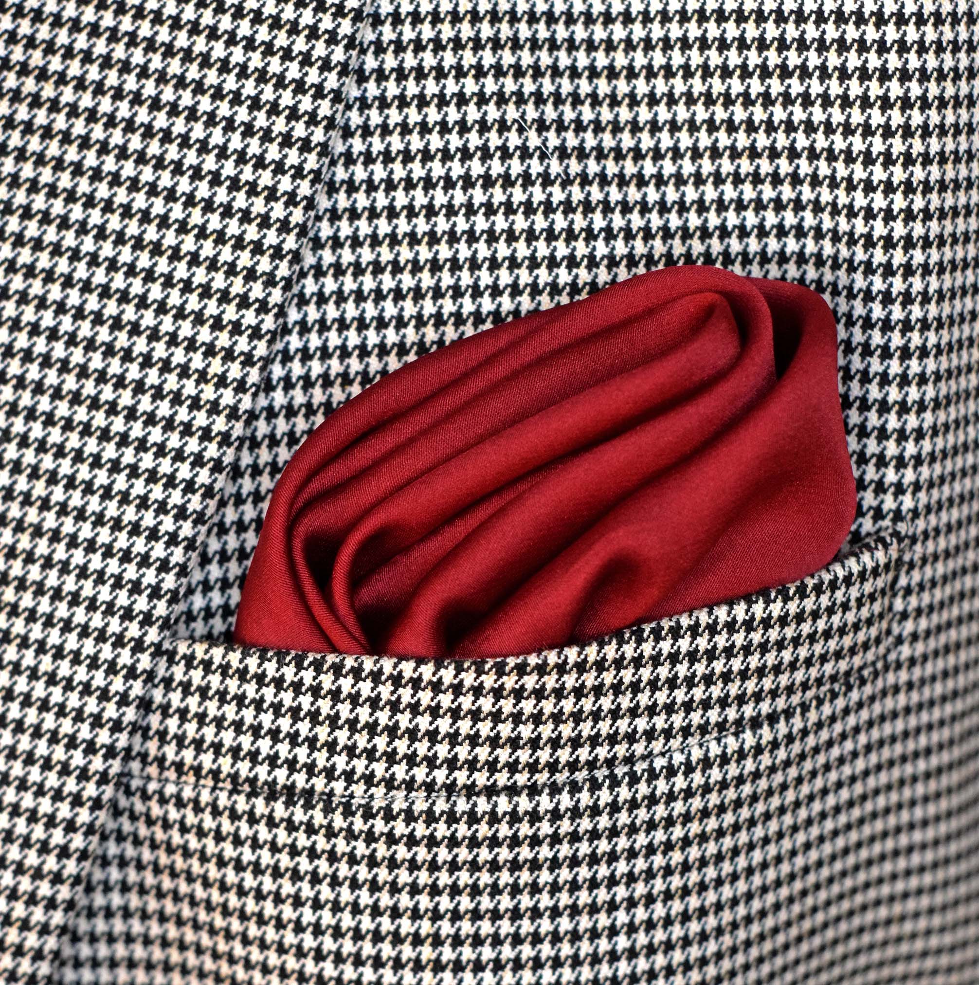Bordeaux Wine Solid - Silk Pocket Square by Monzoro – view 3