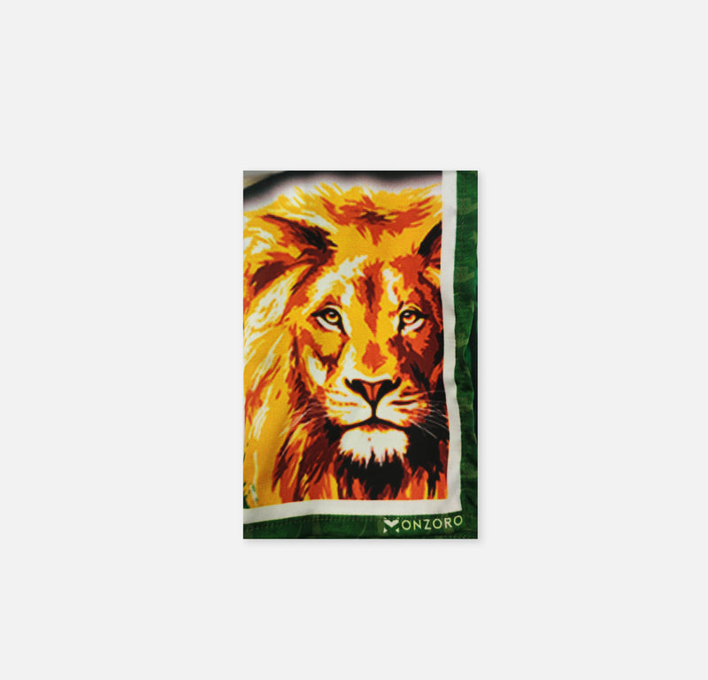 PMLN lion's - silk pocket squares