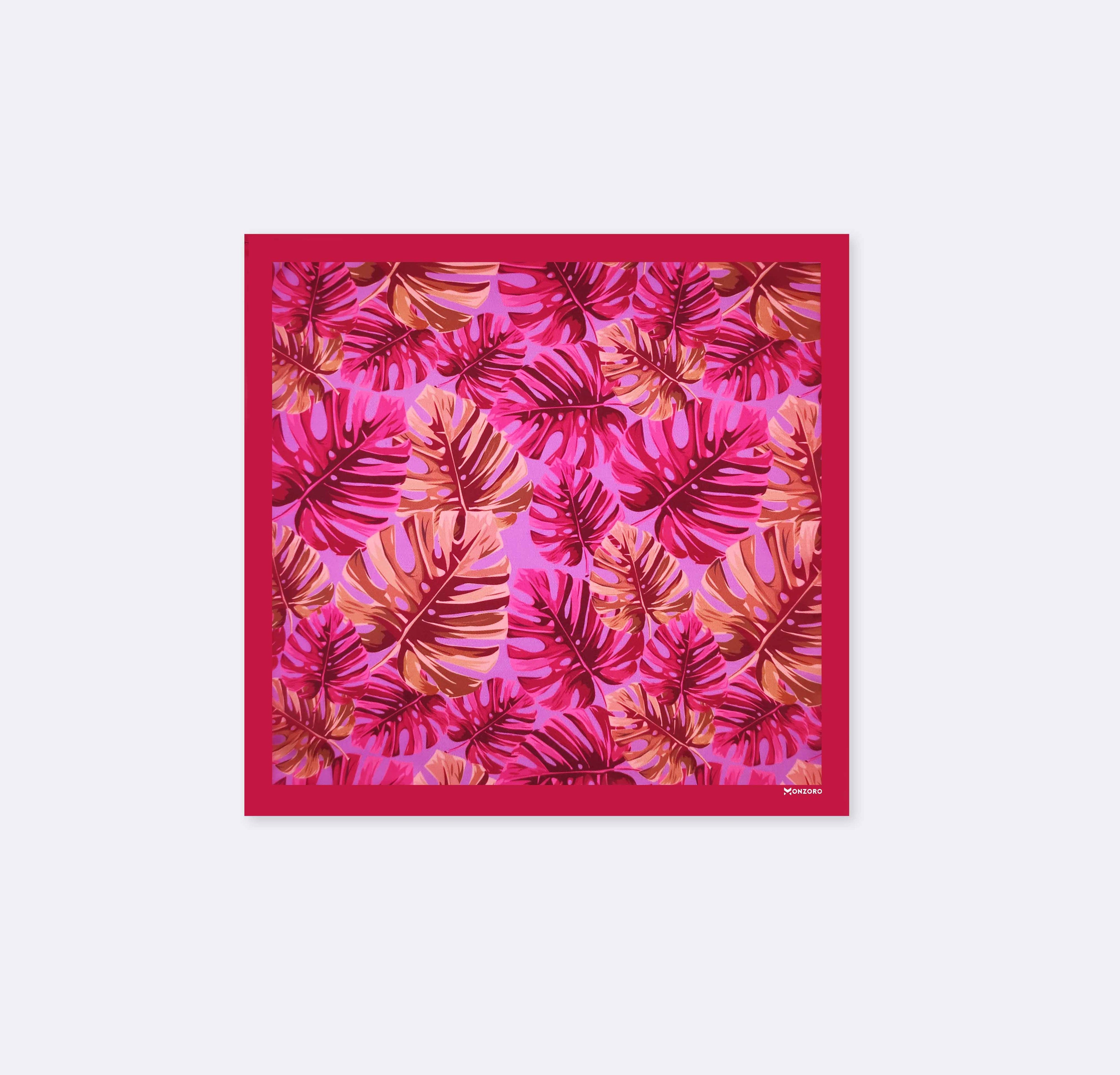 Panama Leaves - Silk Pocket Square by Monzoro