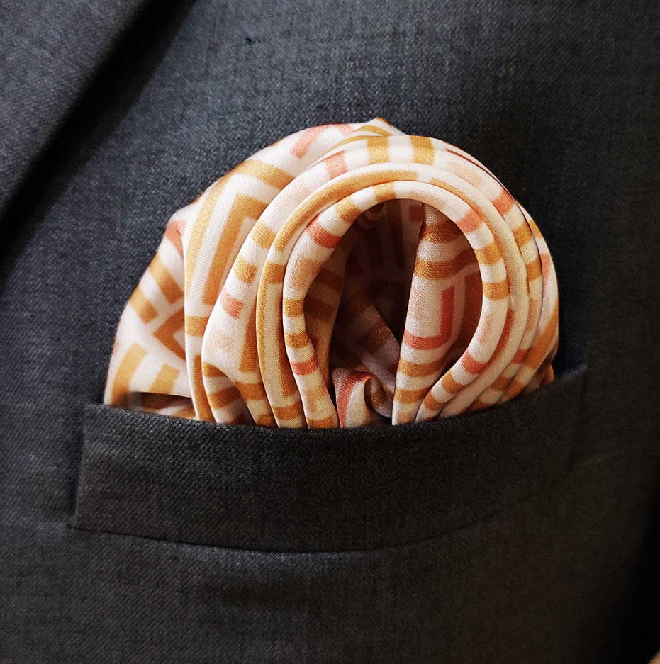 Texture Art - Silk Pocket Square by Monzoro – view 3