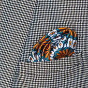 Mexican Floral Loop – Silk Pocket Square by Monzoro – view 7