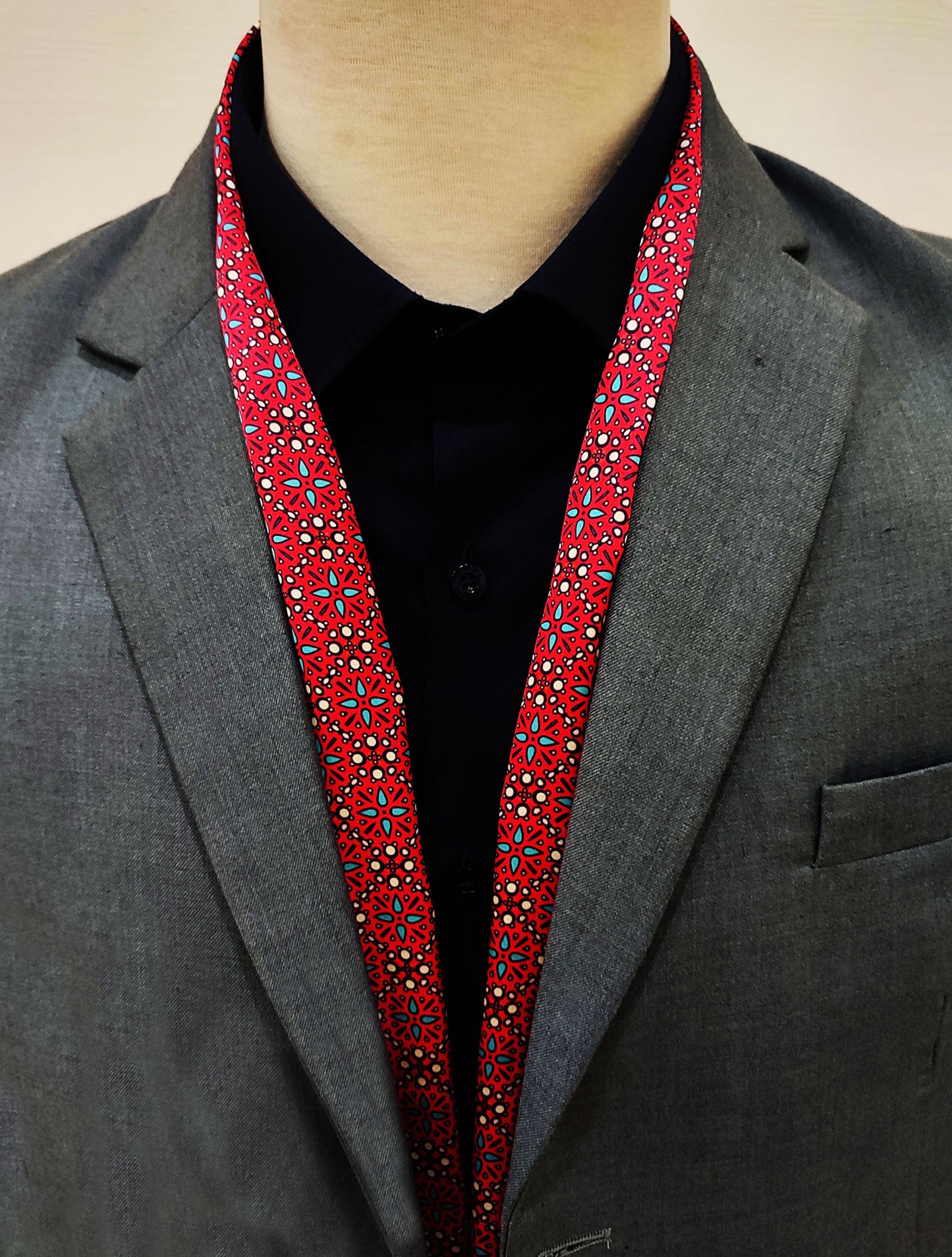 Seamless Repeat Pattern Silk Men Scarf