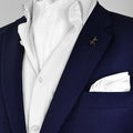 Pearl White Paradigm Silk Ascot Set by Monzoro