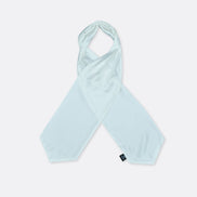 Pearl White Paradigm Silk Ascot by Monzoro – view 5