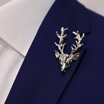 Alpha Antler - Silver Lapel Pin