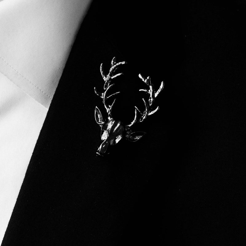 Alpha Antler - Black Metal Lapel Pins