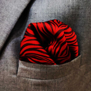 Red Velvet - Silk Pocket Square by Monzoro – view 3