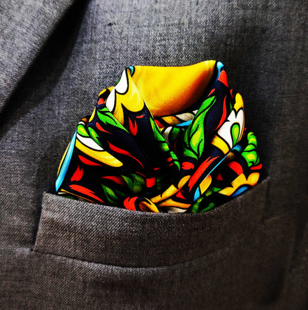 Italian Seamless - Silk Pocket Square by Monzoro – view 3