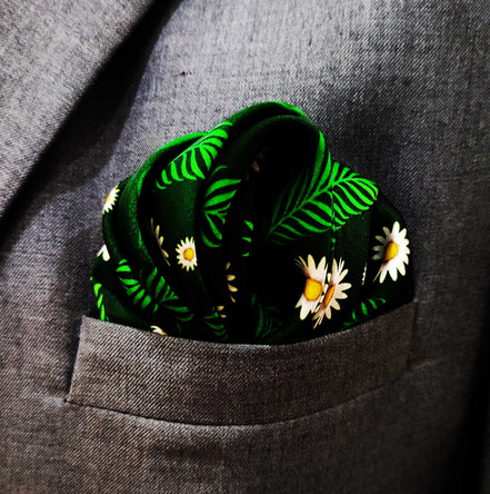 Floret - Silk Pocket Square by Monzoro – view 3
